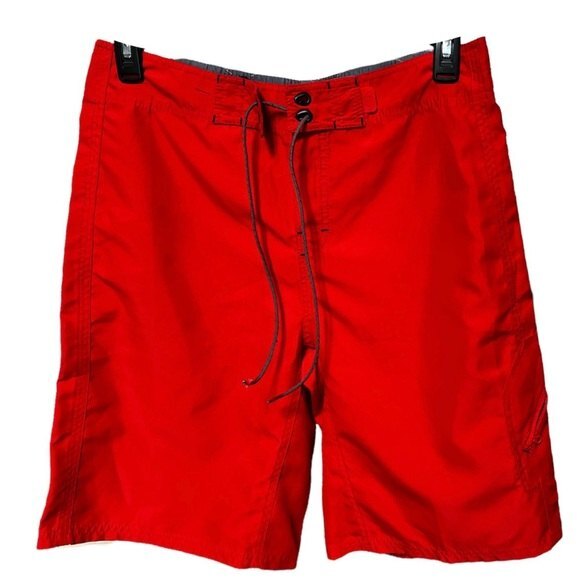 The North Face Silicone Printed Swim Shorts in Red 32 NWOT - Picture 1 of 9